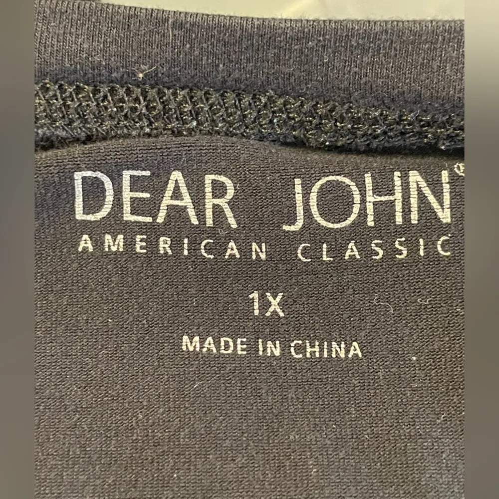 Dear John - Black Pocket V-Neck Short Sleeve Tee - Image 2