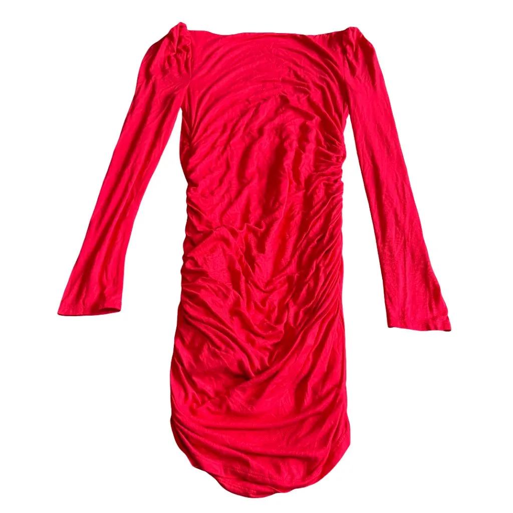 Lovers and Friends Benae Mini Dress Long Sleeve Square Neck Stretch Size Small - Image 7