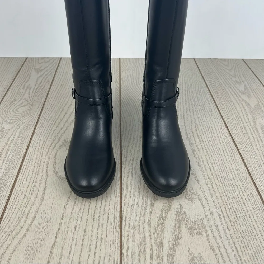 Easy Spirit Women's Leigh Leather Knee High Buckle Detail Boots 6.5M Black $189 - Image 4