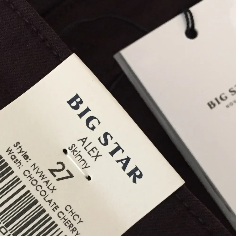 NWT Big Star Women's 27x28 Alex Skinny Jeans in Chocolate Cherry - Image 7