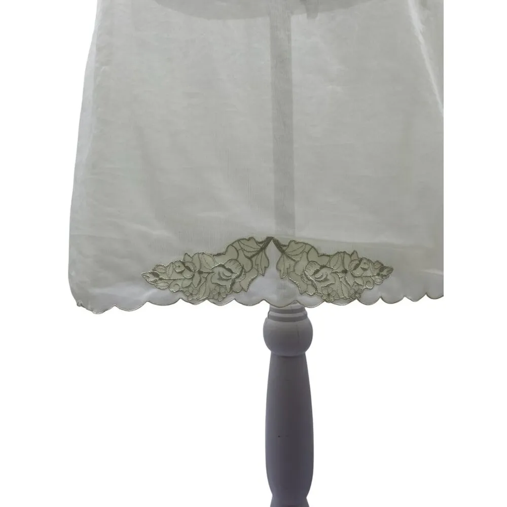 Vintage Hollywood Vassarette Half Slip Womans S Med Used Chartreuse Yellow/Green - Image 5