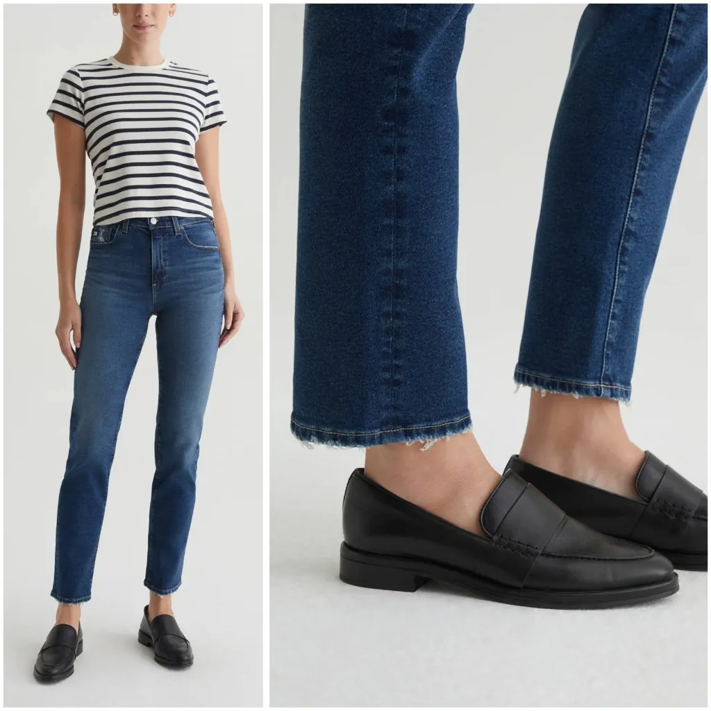 AG Adriano Goldschmied Saige High Rise Straight Leg Jeans in 9 Years Elmhurst 28 - Image 4