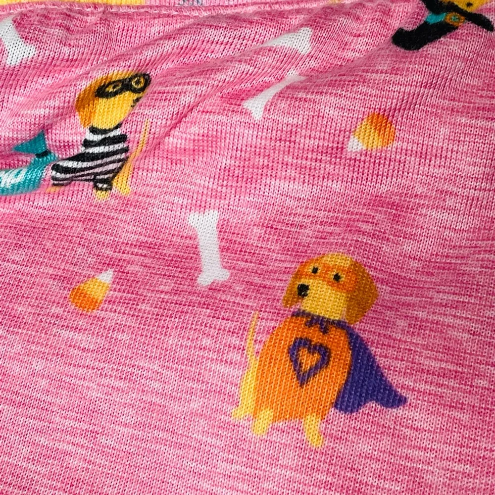 Jaclyn Smith Halloween Dogs in Costume Pajama Bottoms Pink - Image 5