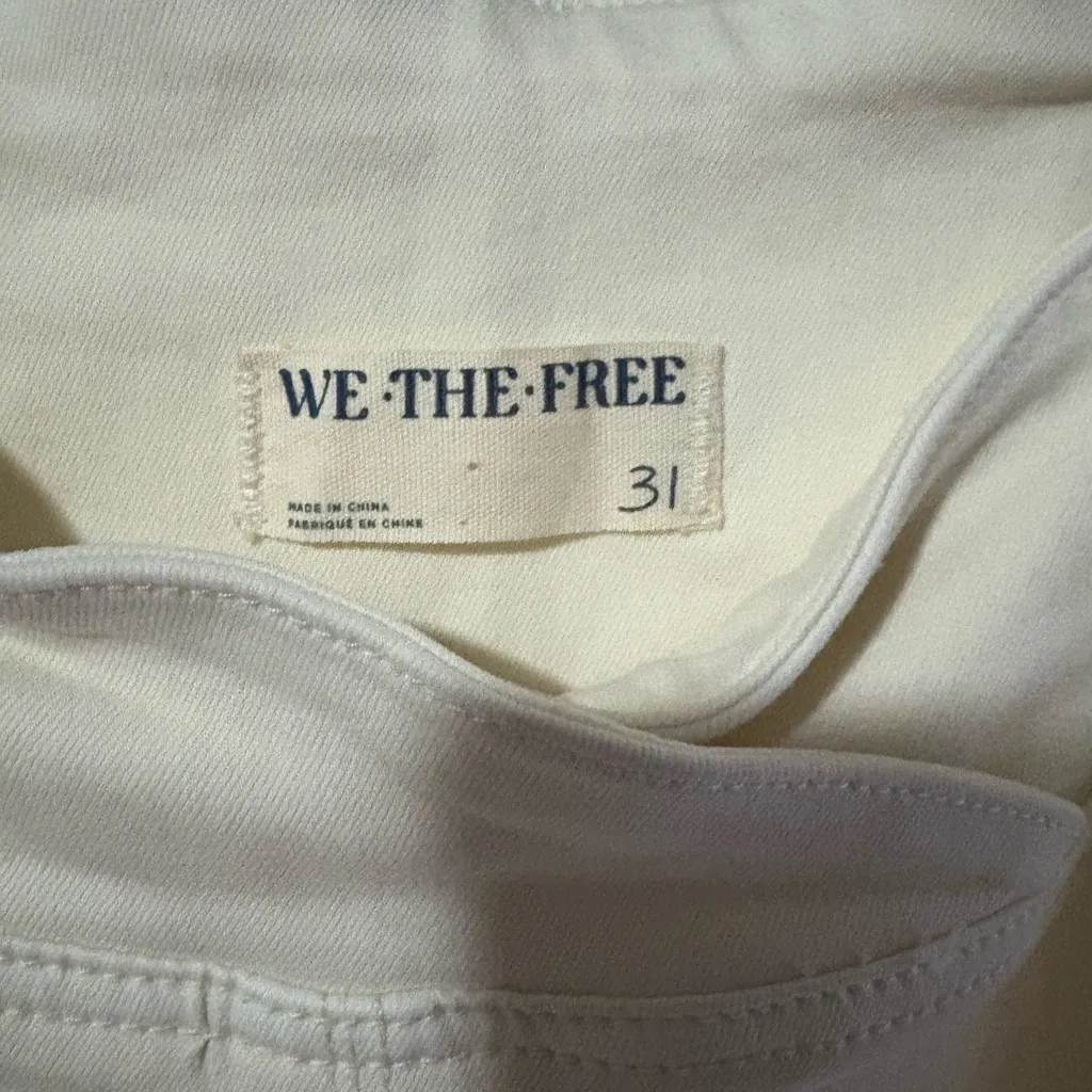 We The Free Free People Venice Beach Flare Pants in a ivory color. - Image 4