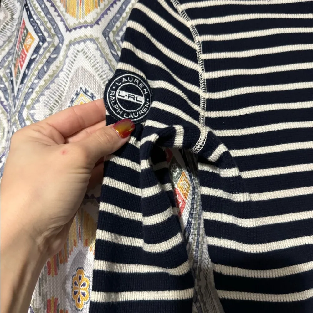 striped quarter zip sweater - Image 6