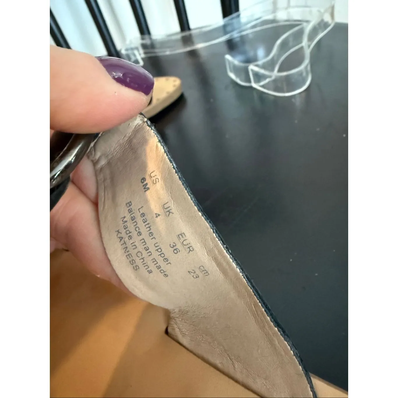 Franco Sarto Katness black double strap sandal size 6 - Image 7