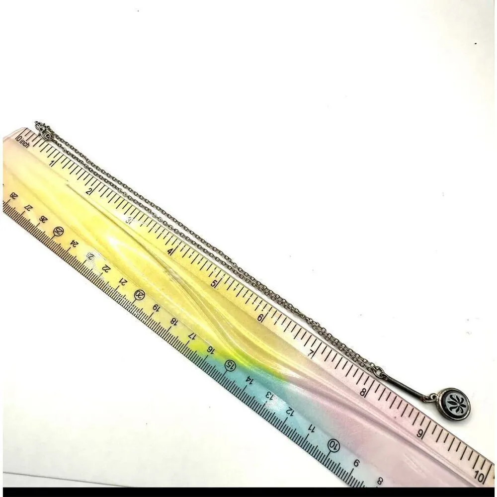 Monet silver tone floral pendant necklace Silver - Image 6