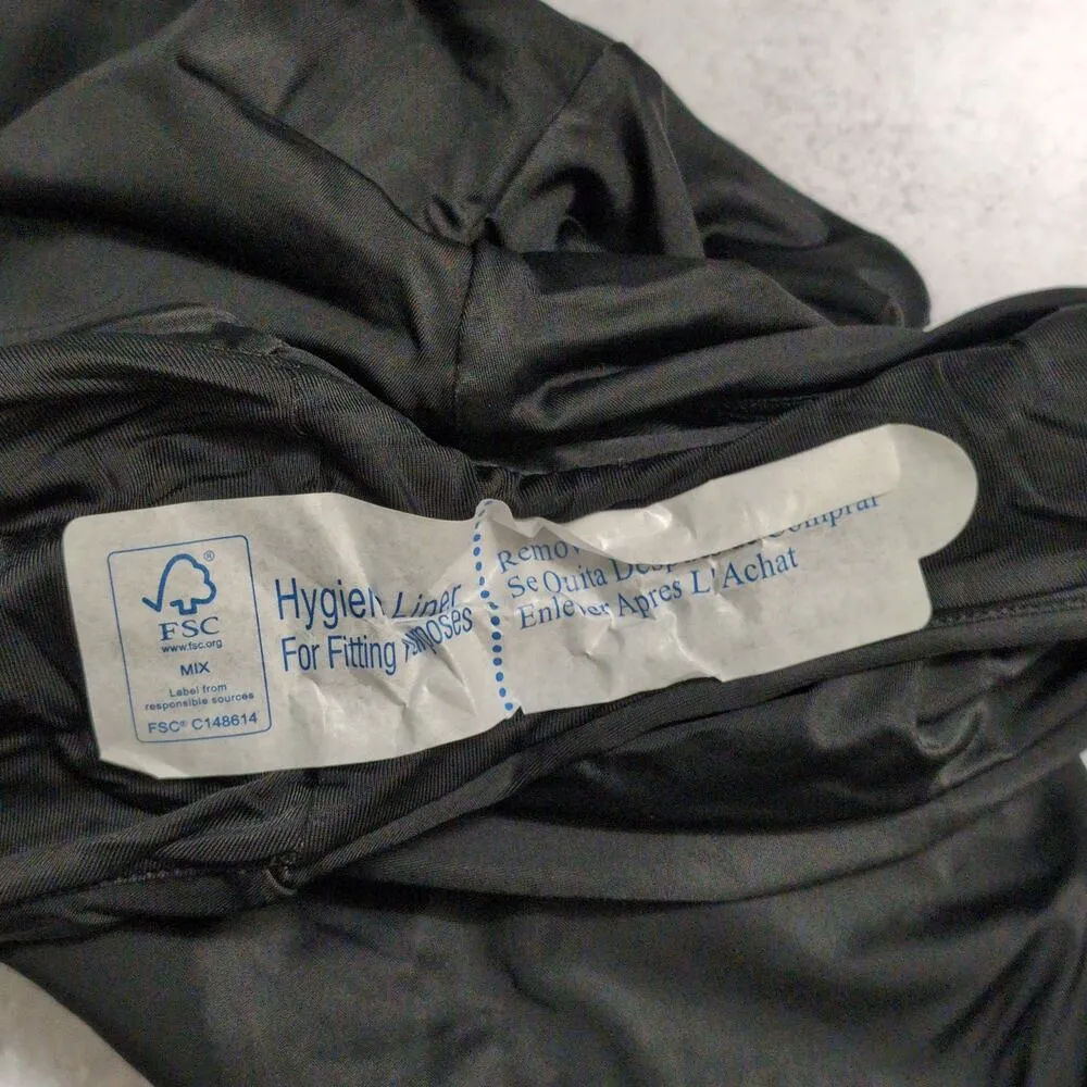 Andie Asbury Eco Nylon One Piece Black Adjustable Criss Cross Back L New - Image 5