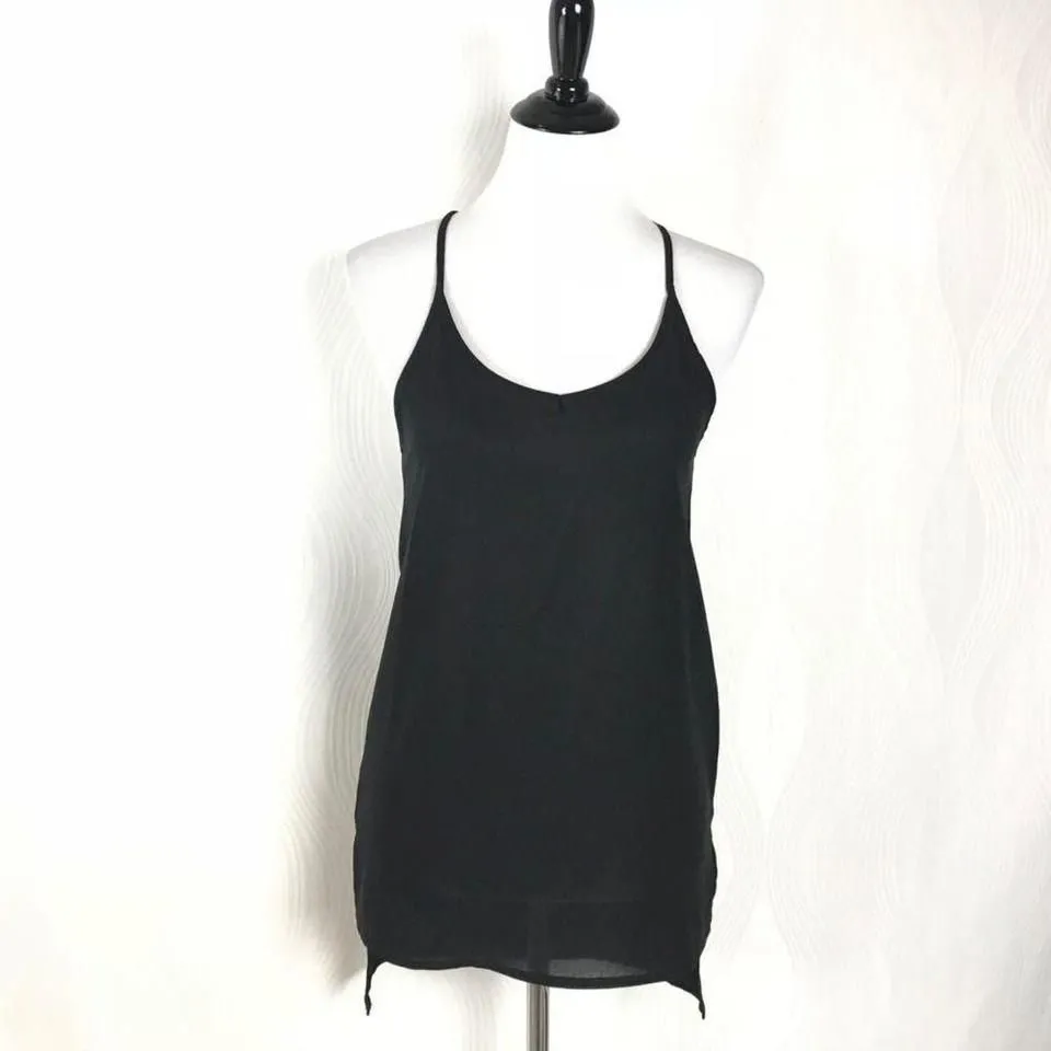 Love & Liberty Women's Hi‎ Low Hem Blouse Black Sleeveless Top Size Small - Image 8