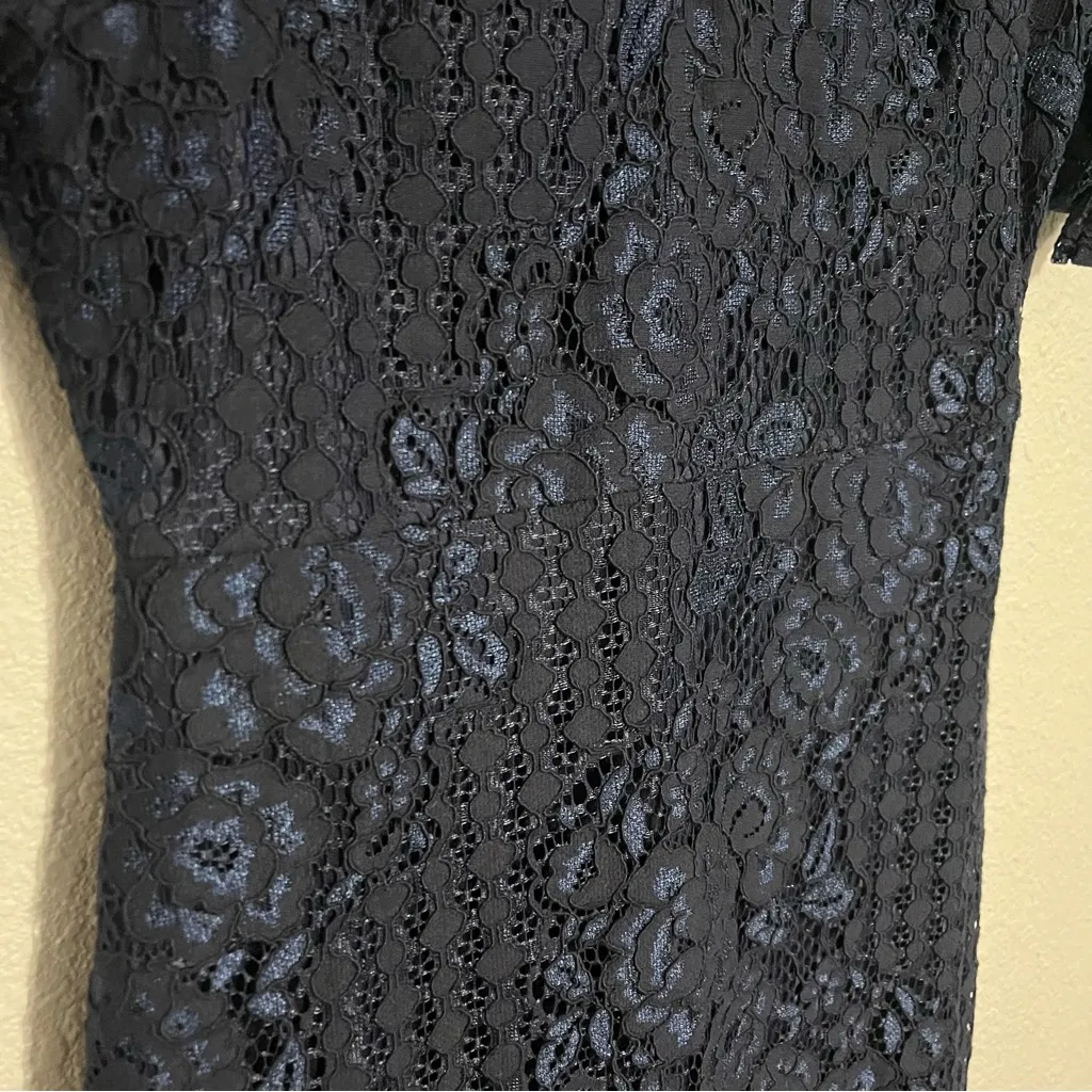 Lulu’s Tatianna Navy Blue Lace Short Sleeve Mini Dress Size XS - Image 7