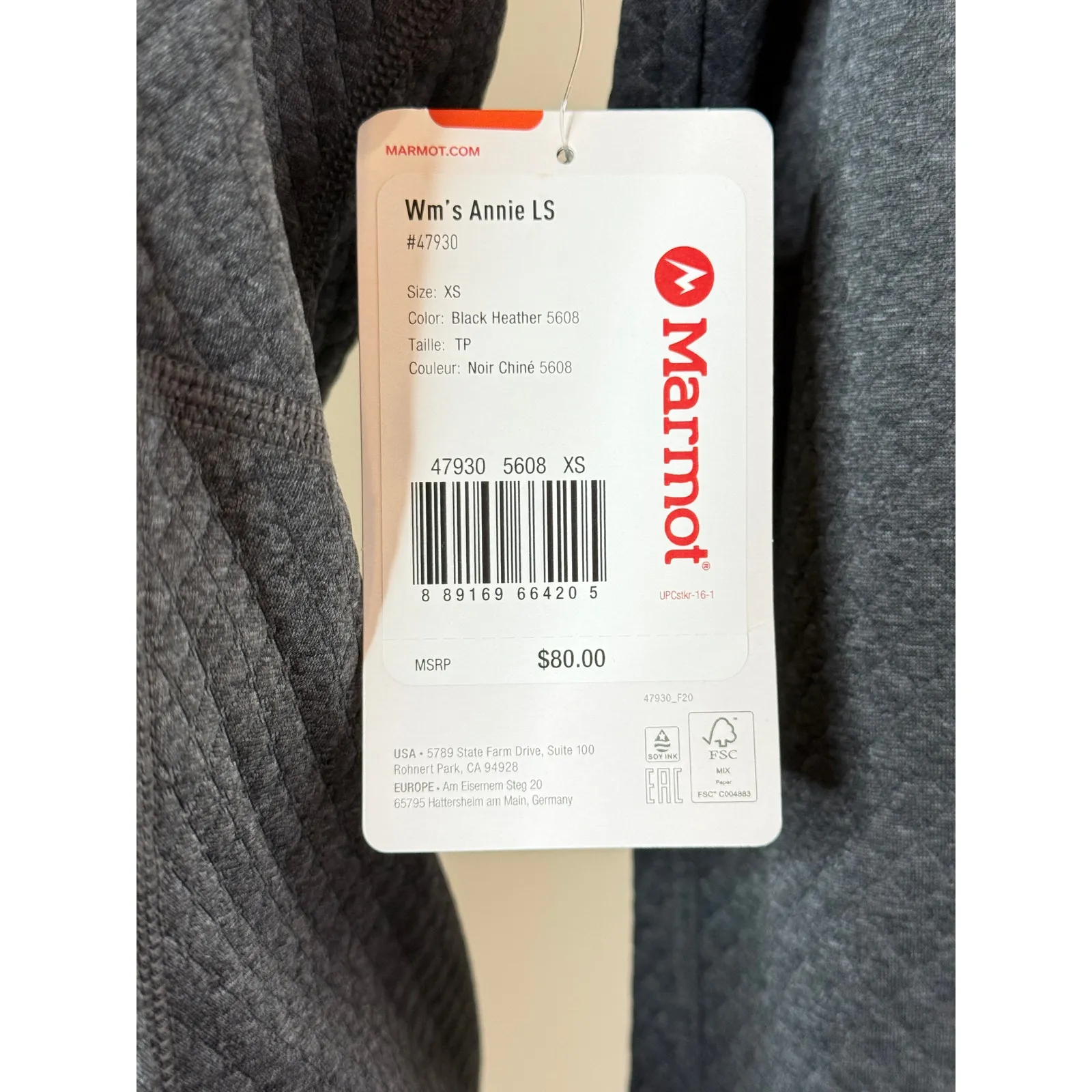 Marmot Annie Long Sleeve Pullover Women’s Midweight Performance Knit XS - Image 4