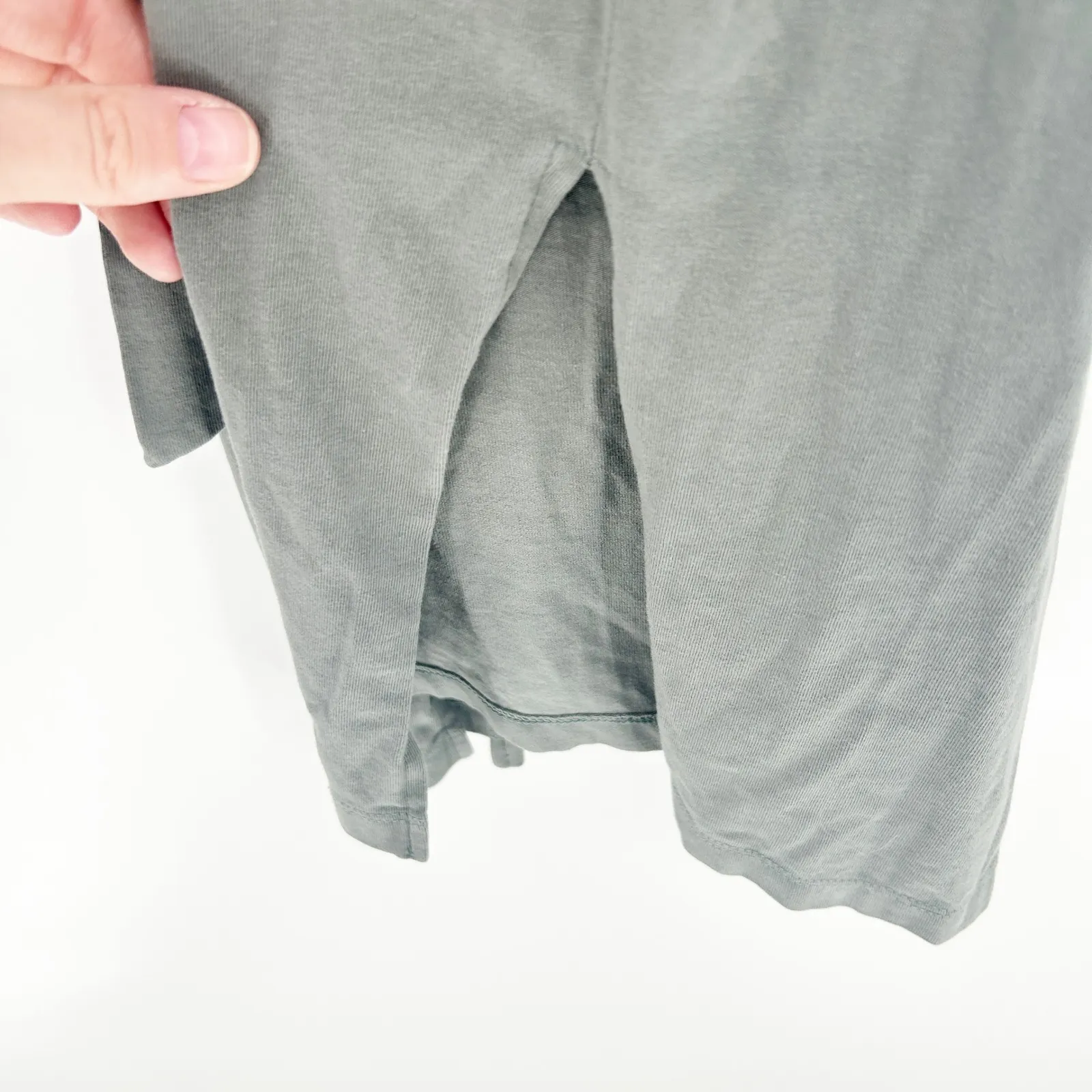 Modern Citizen Womens Fei Organic Cotton Blend Tie Front Midi Dress Size L - Image 7