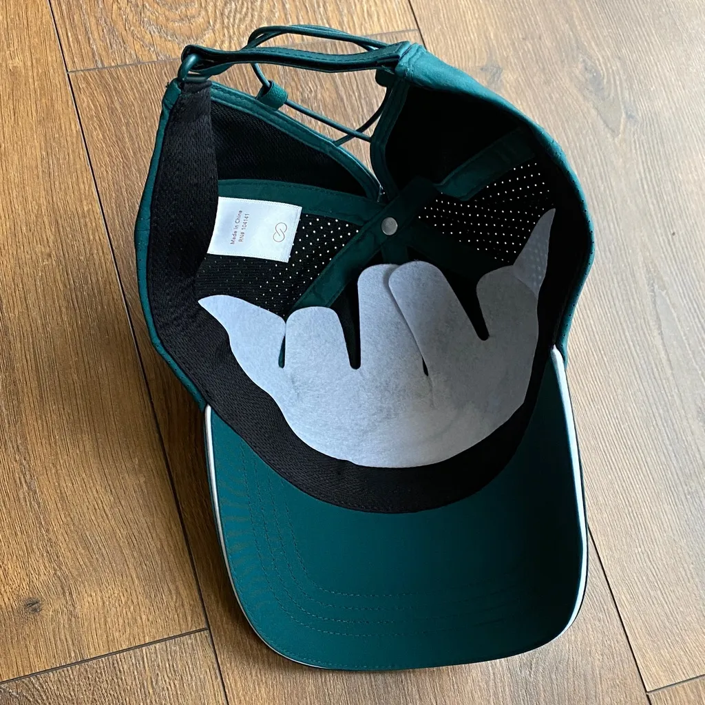 Calia Ponytail Cap Tennis Sea Green and White One Size Fits Most - New with Tags - Image 3