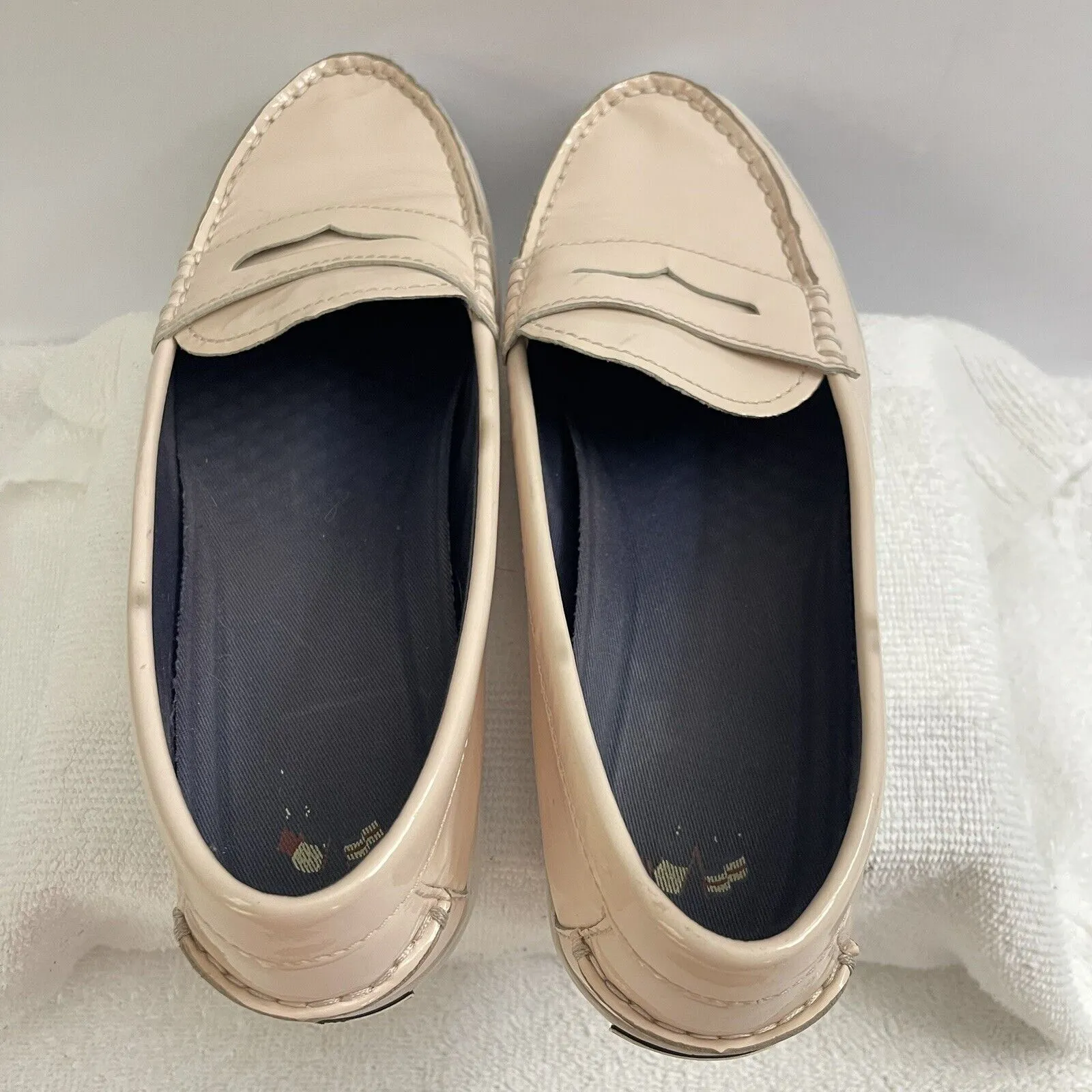 Womens Cole Haan Grand OS Nantucket light pink loafer size 9  Patent Leather - Image 6