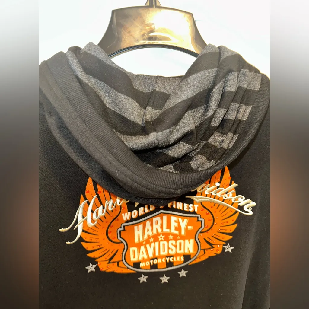 NWT Harley Davidson Zip Up Black Size XL - Image 7