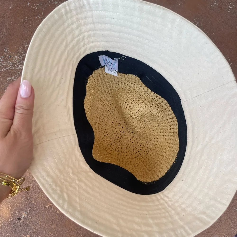 Vintage boho straw sun hat - Image 4