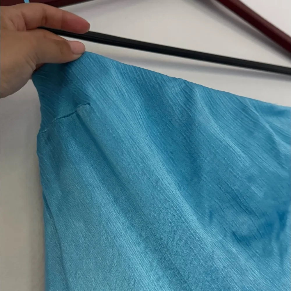 bec + bridge moon dance Strapless Satin Blue Dress Size 4 - Image 7