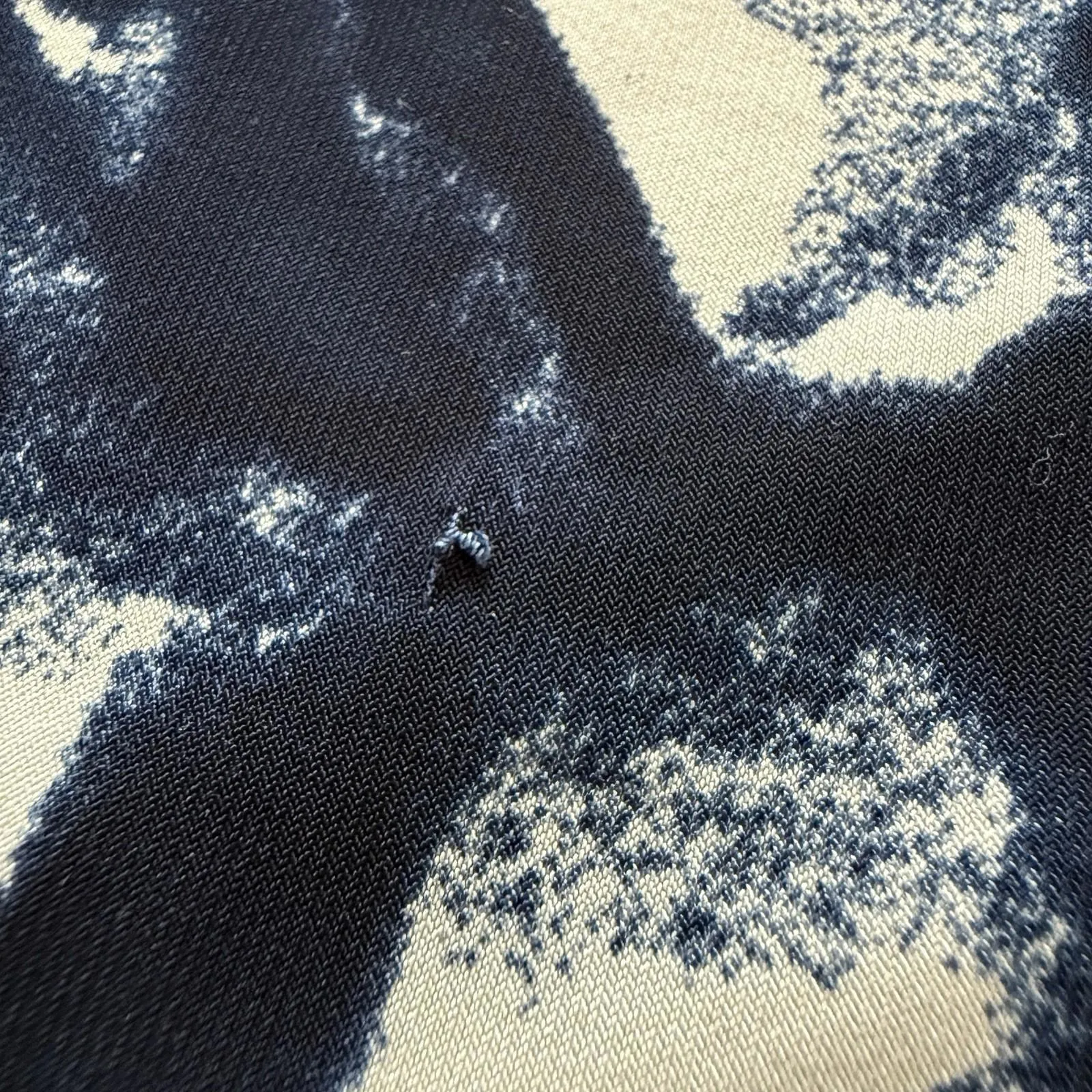 Lauren Ralph Lauren Blue & Off White Sz 6 Women’s Knee Length Jersey Dress - Image 7