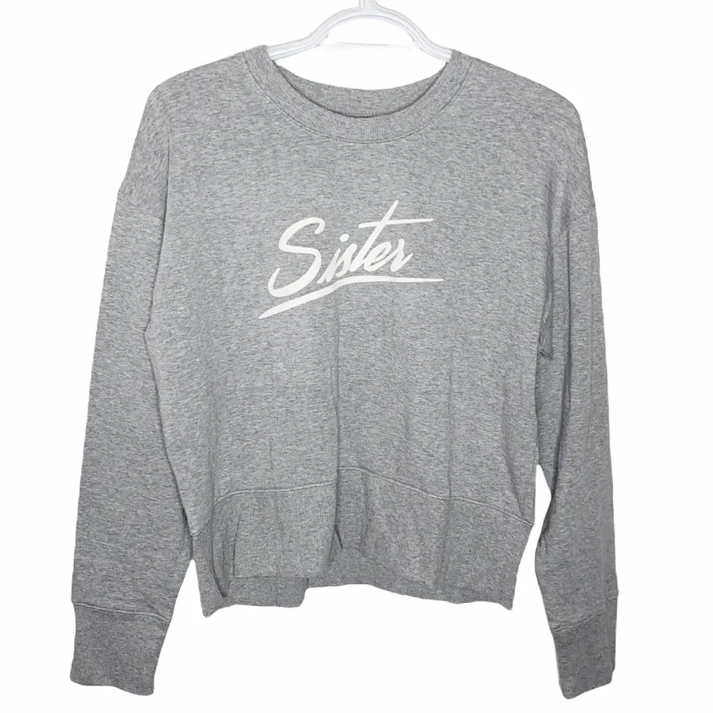 Madewell Mile(s) Sister heather grey graphic sweatshirt size M - Image 12