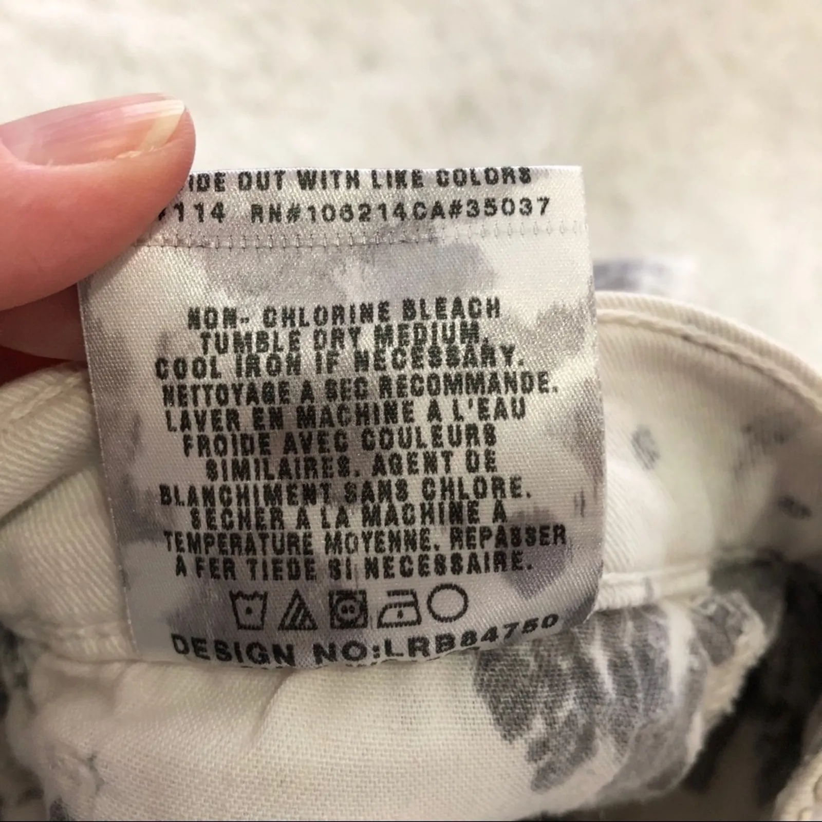 Joe’s Jeans Tie Dye Grey & White Jean Shorts Womens 25 Cowboy Coastal Western - Image 4