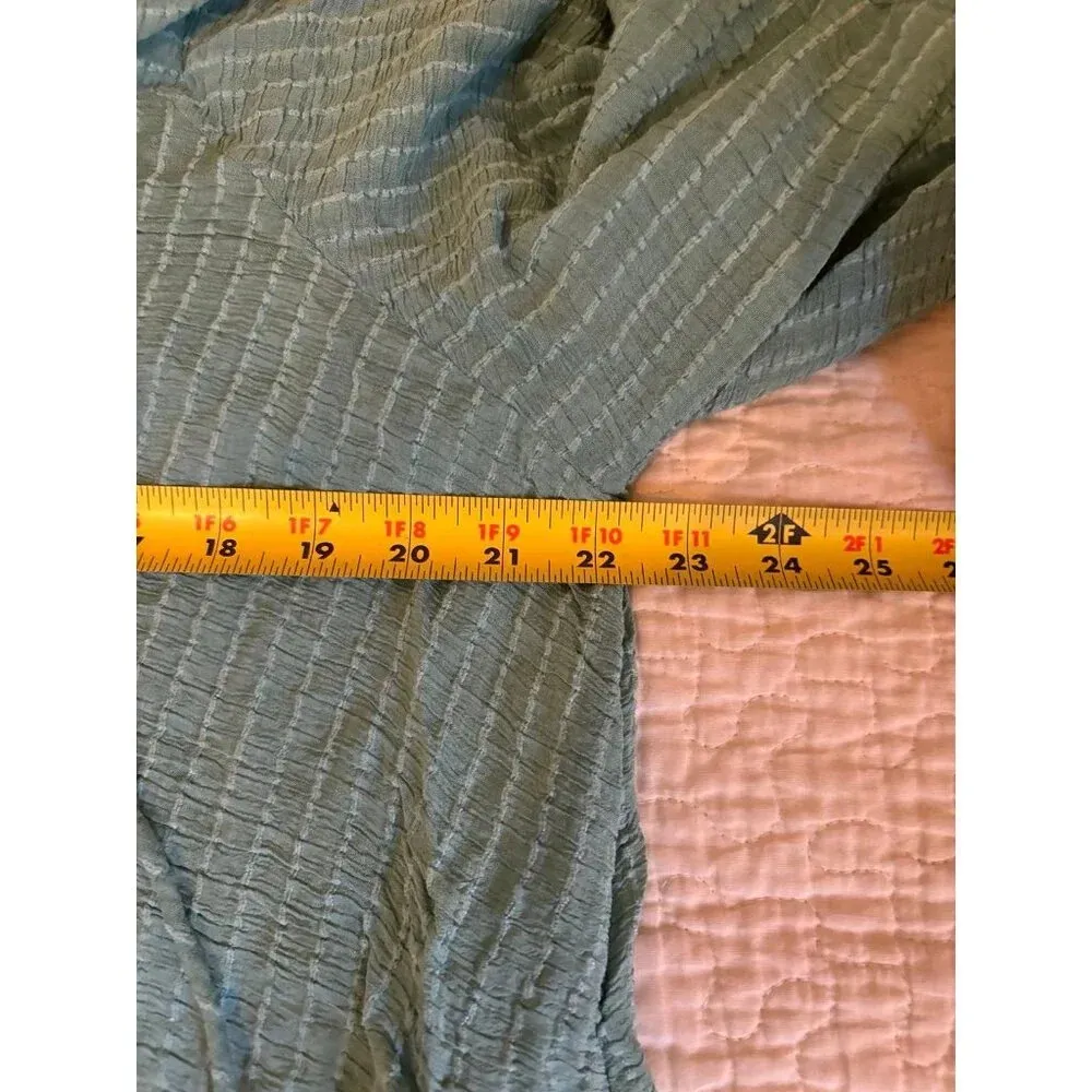 Free people blue out of town blouse top small - Image 5