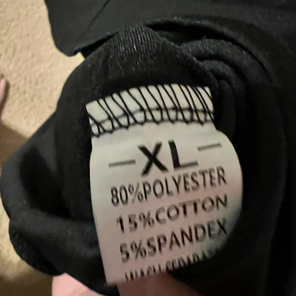 Nice casual Black faux Wrap Dress Size XL - Image 8