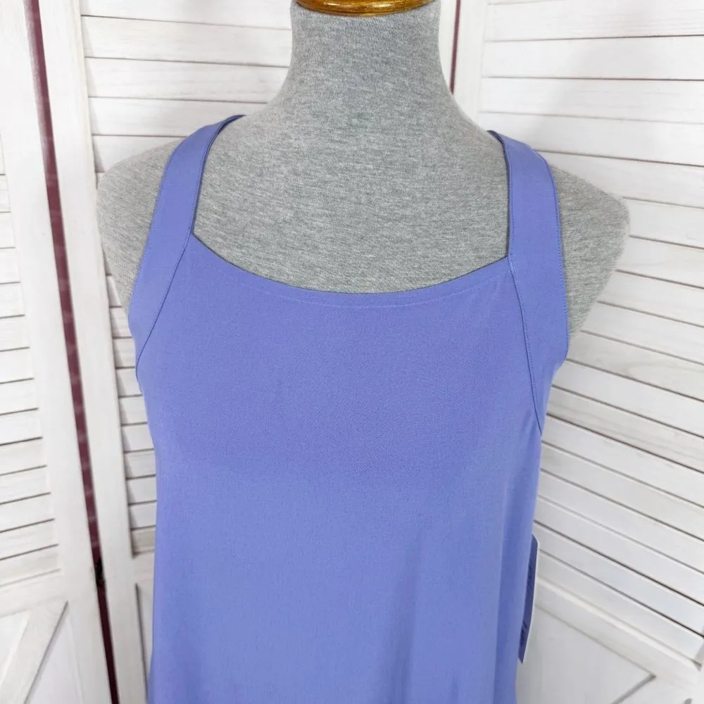 Athleta Arrival Cross Back Strap Maxi Dress‎ Lilac Purple Small Tall Athleisure - Image 6