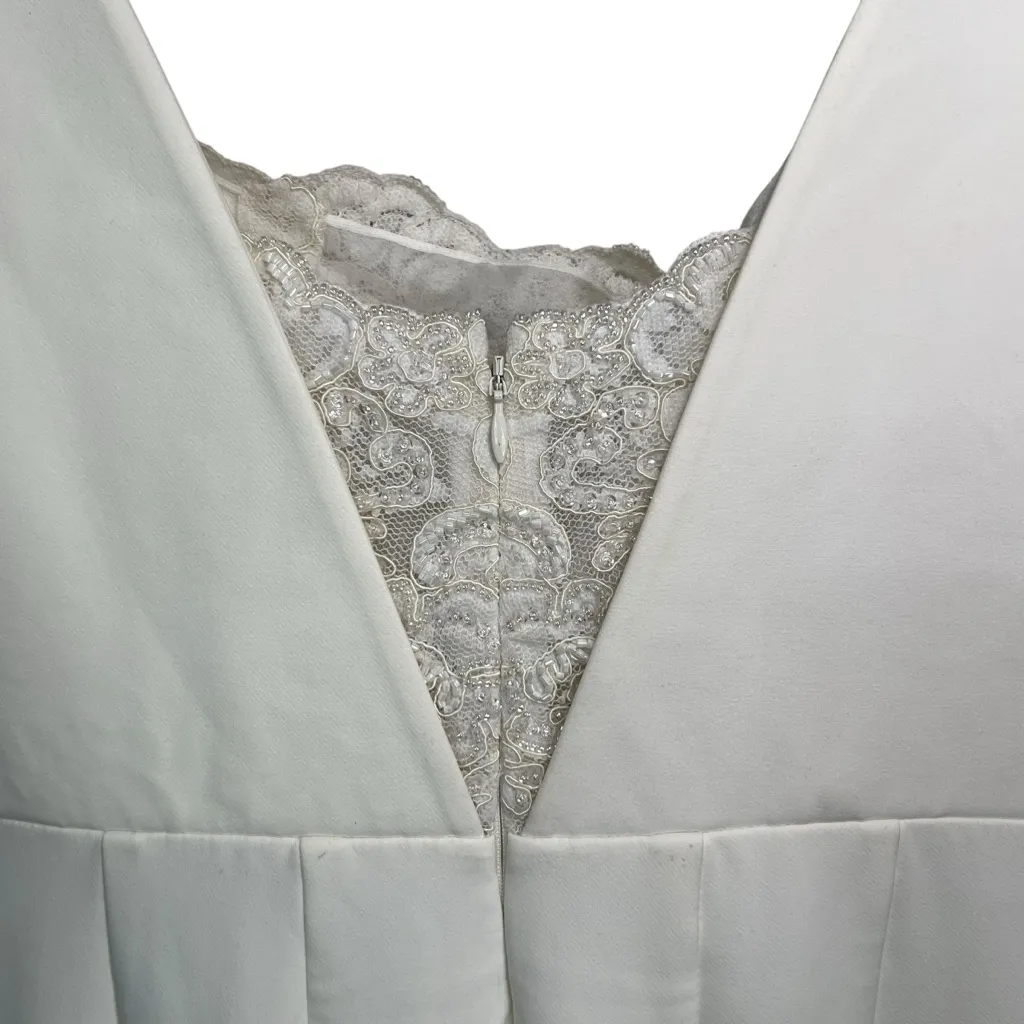 NWT Sachin + Babi Carrie Partially Embellished Bodice Jumpsuit in Ivory Size 4 - Image 9