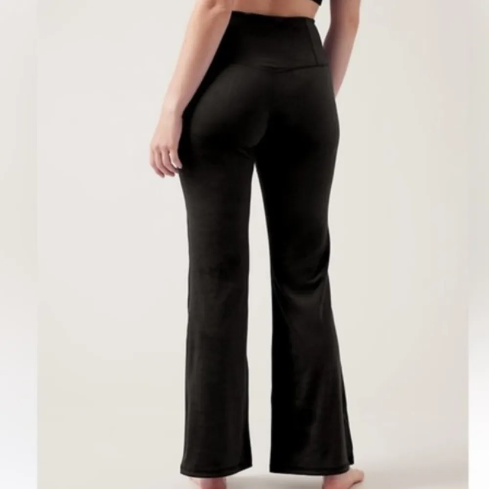 Athleta XS Elation Velvet Flare Pants in Black - Image 2