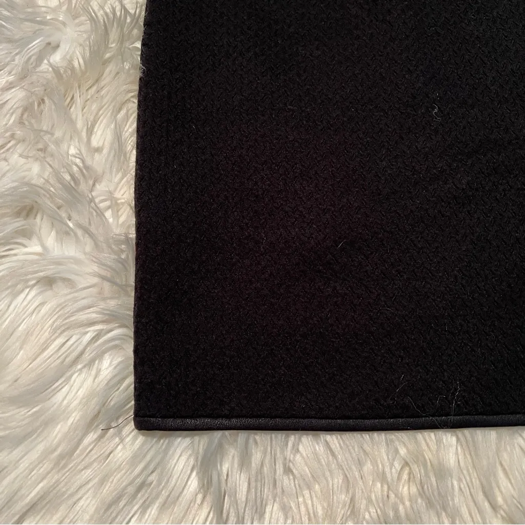 Max Studio Pull On Bodycon Skirt Black Textured Knit S - Image 8