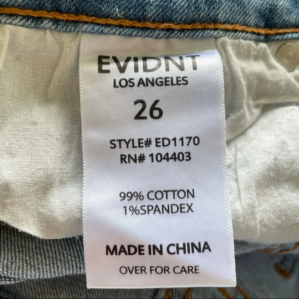 EVIDNT light wash frayed jeans - Image 7