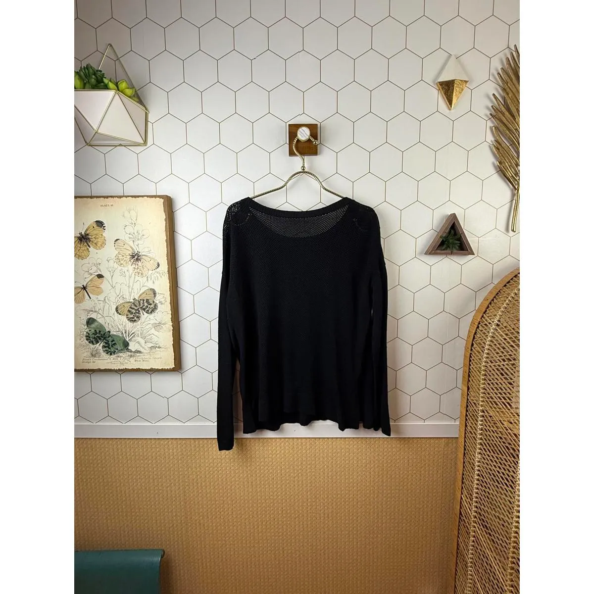 Lululemon Black Well Being Mesh Back Pullover Sweater - Size - 12 - Image 7