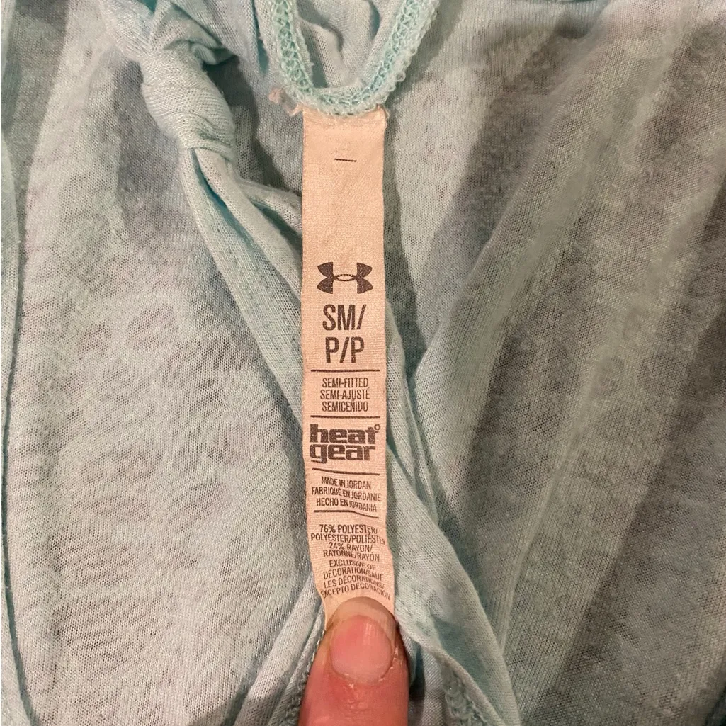 Under Armour Tank‎ Womens S Aqua Heatgear Scoop Neck Activewear Tank Racerback - Image 5