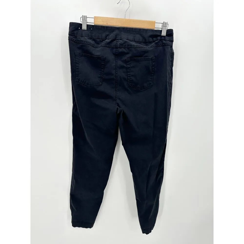 Soft Surroundings Black Rayon Blend Stretch Pull On Pants Women's Size X-Large - Image 2