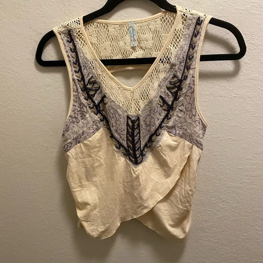 Free People Sahara Beaded Crochet Top - Image 4