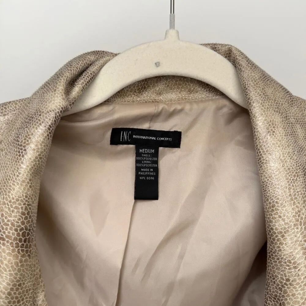 M INC Snake Skin Print Blazer - Image 6