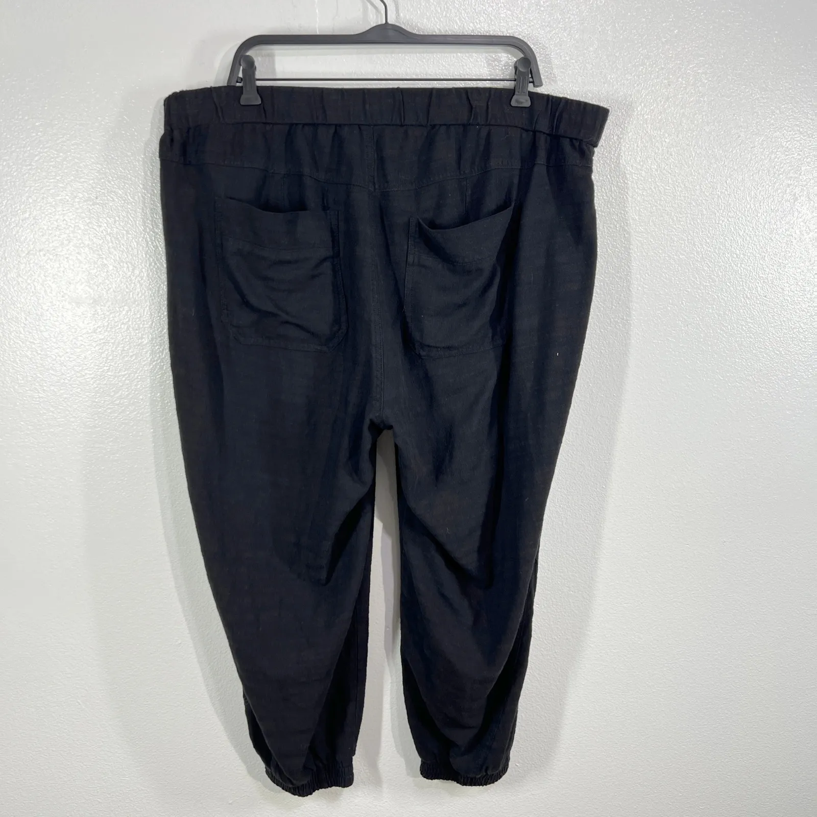 Wit & Wisdom Black Utility Jogger Pants‎ Plus Size 3X Drawstring Casual Pockets - Image 3
