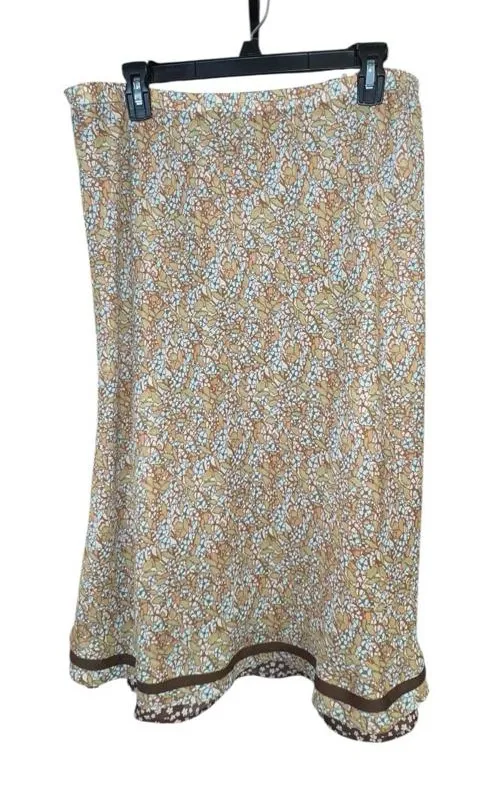 Christopher & Banks Reversible Cottagecore boho Floral Midi Skirt large - Image 1