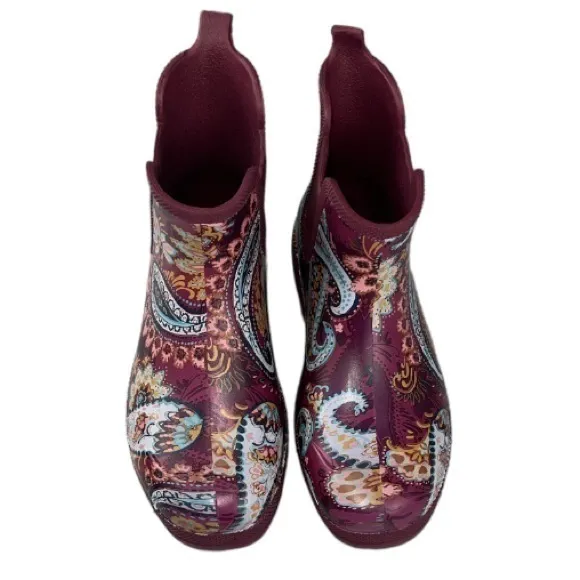 Every Wear Womens Waterproof Rain Boots Paisley Jamboree Size 7 - Image 2
