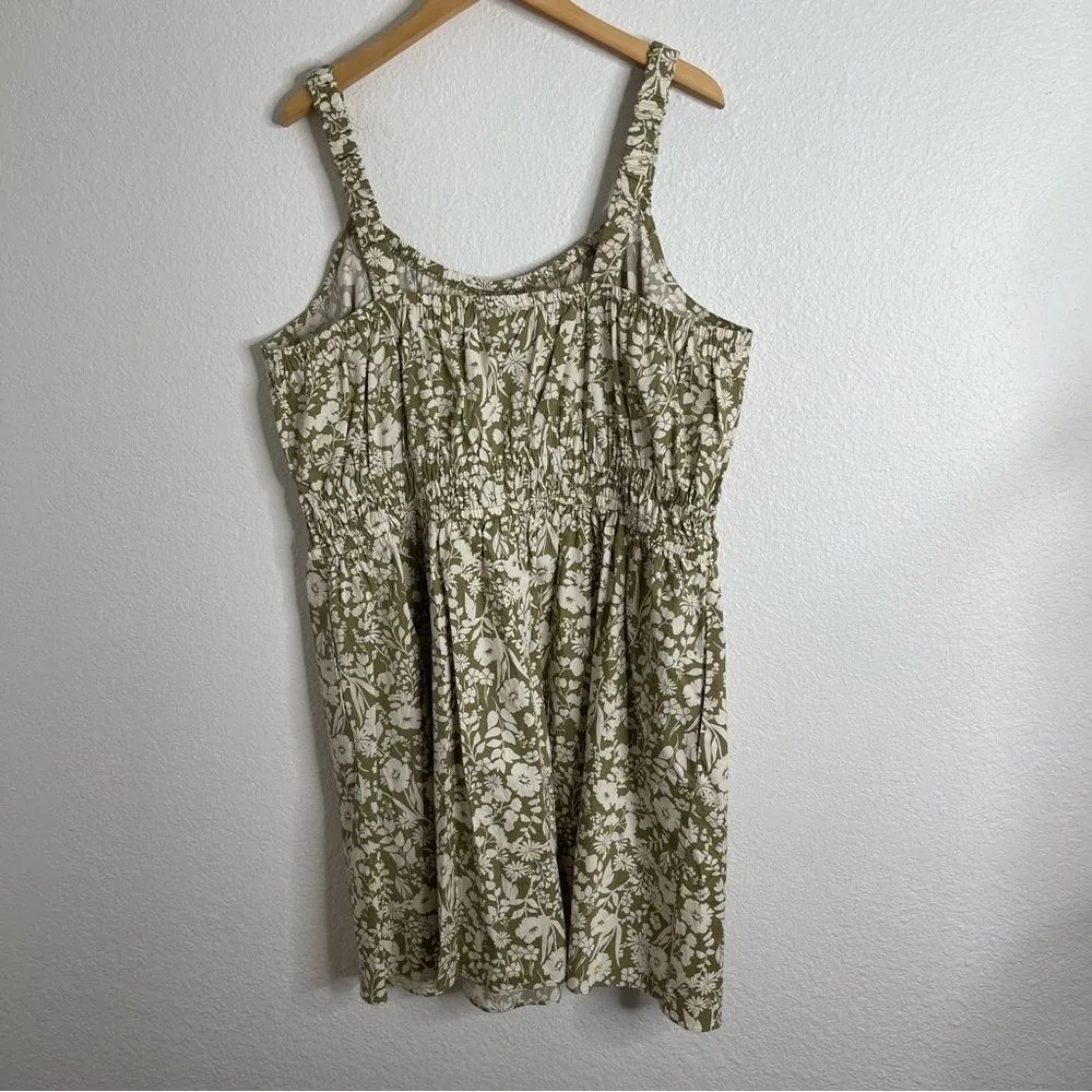 Lane Bryant‎ Green Neutral Floral Tank Dress Size 20 - Image 6
