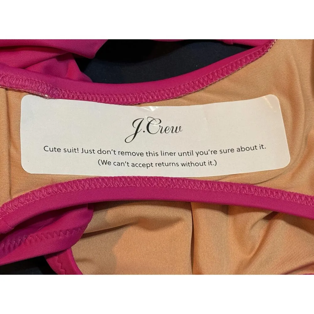 NWT J. Crew Hallie Bikini Bottom Swimwear Radiant Fuchsia Pink Size XS BM642 - Image 12