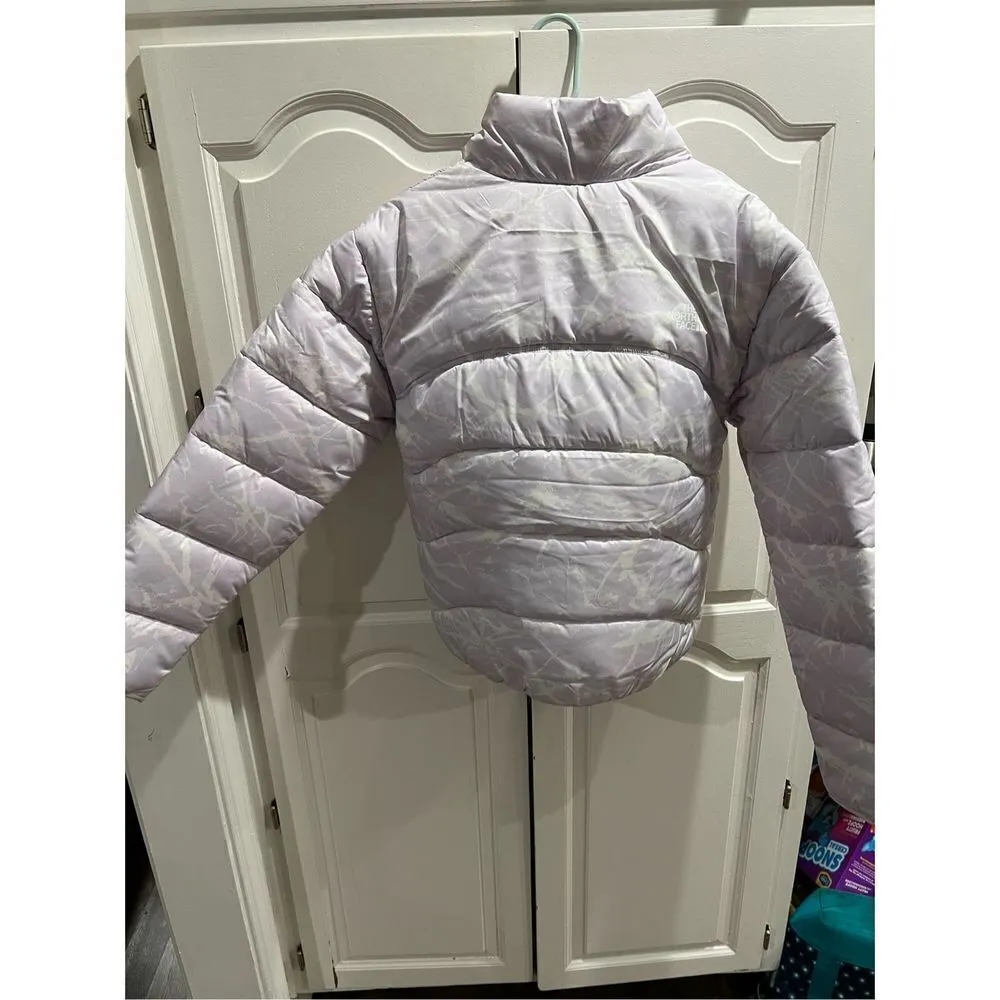 The North Face NSE 2000 lavender white marble puffer jacket Medium - Image 6