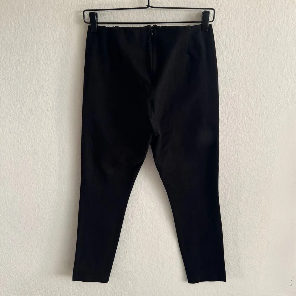 THEORY Black Skinny Legging in Scuba Ankle Mid Rise Pants Womens 8 - Image 4
