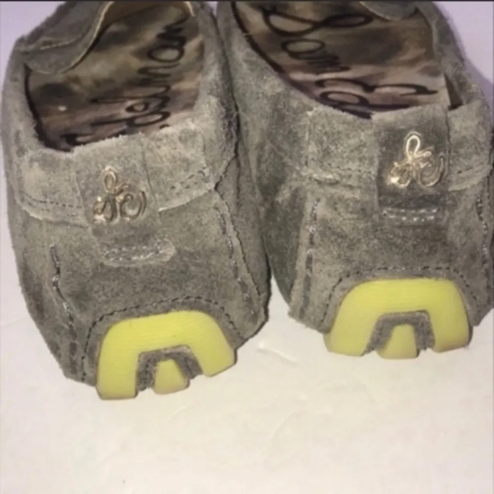 Sam Edelman Size 7.5 Grey Jones Leather Rubber Sole Loafer - Image 6