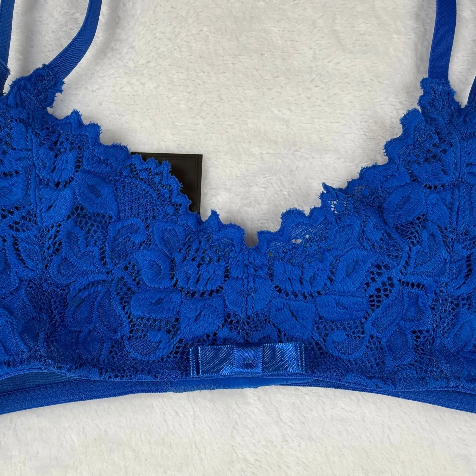 NWT Fredericks of Hollywood Jessica Garter Belt Royal Blue Lace S M Size undefined - Image 2