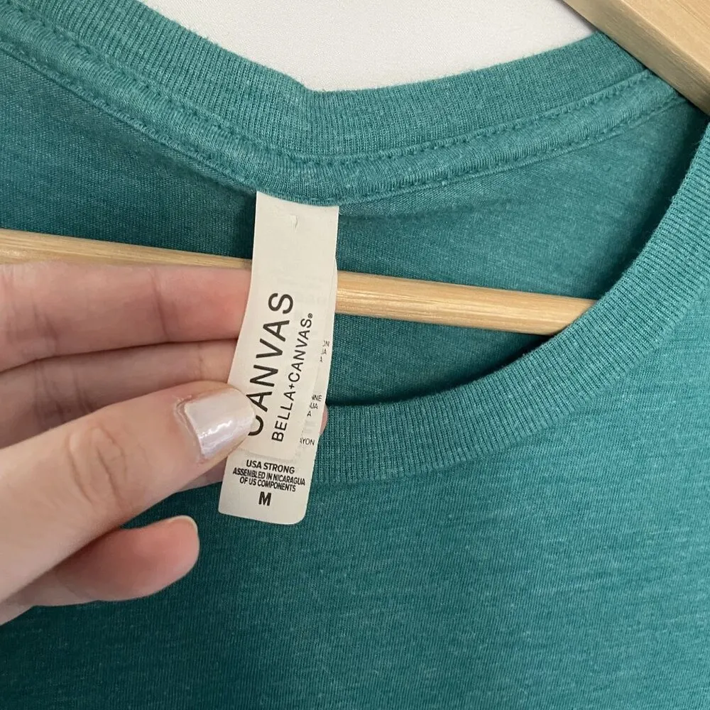 Renew Moody Bible Institute turquoise staff short sleeved t - Image 3