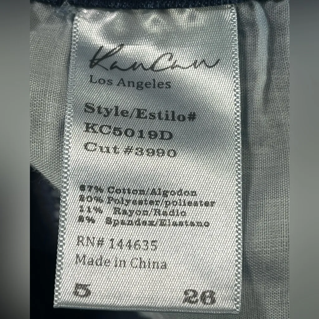 KanCan KC5019D High Rise Distressed Straight Denim Raw Hem Jeans Size 26 - Image 9