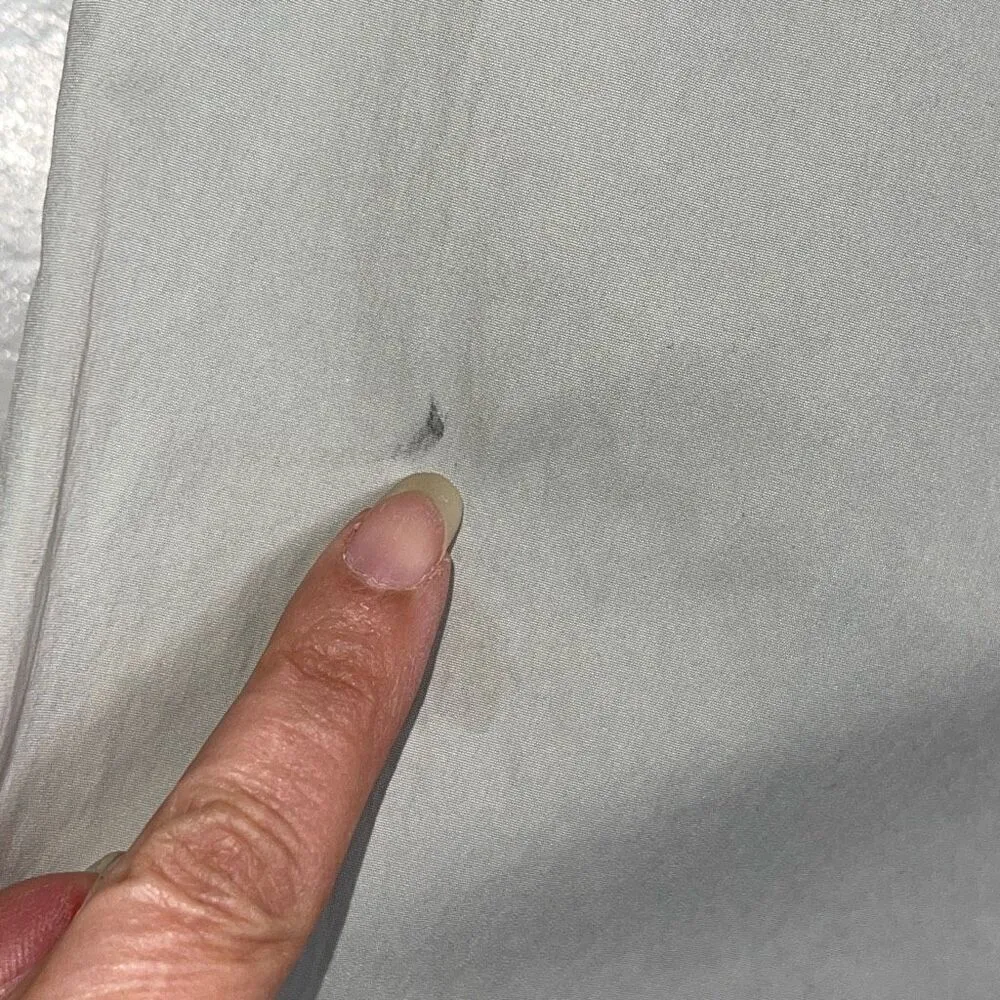 Zara Womens Elastic Waist Pull On Relaxed Cargo Parachute Jogger Pants Stone Gra - Image 7