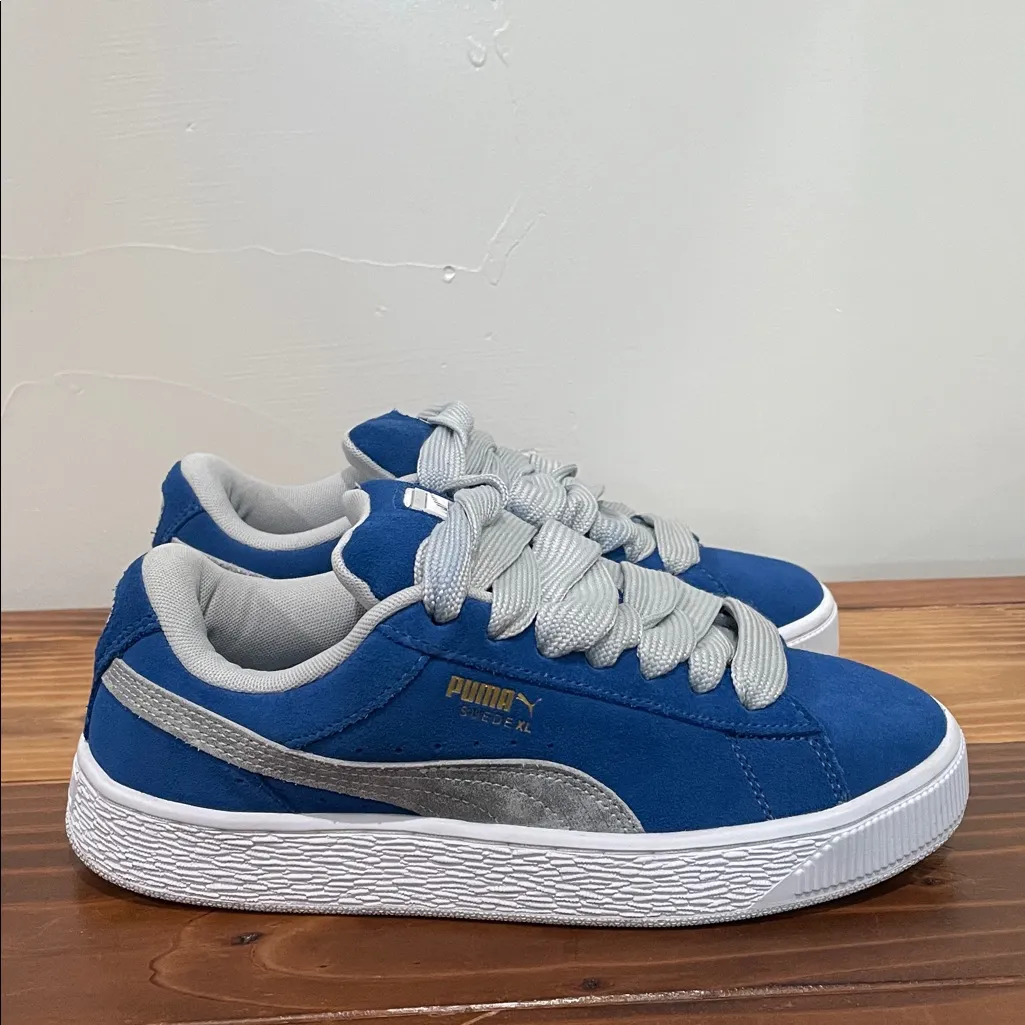 PUMA Suede XL Blue/Grey Size 6.5 - Image 8