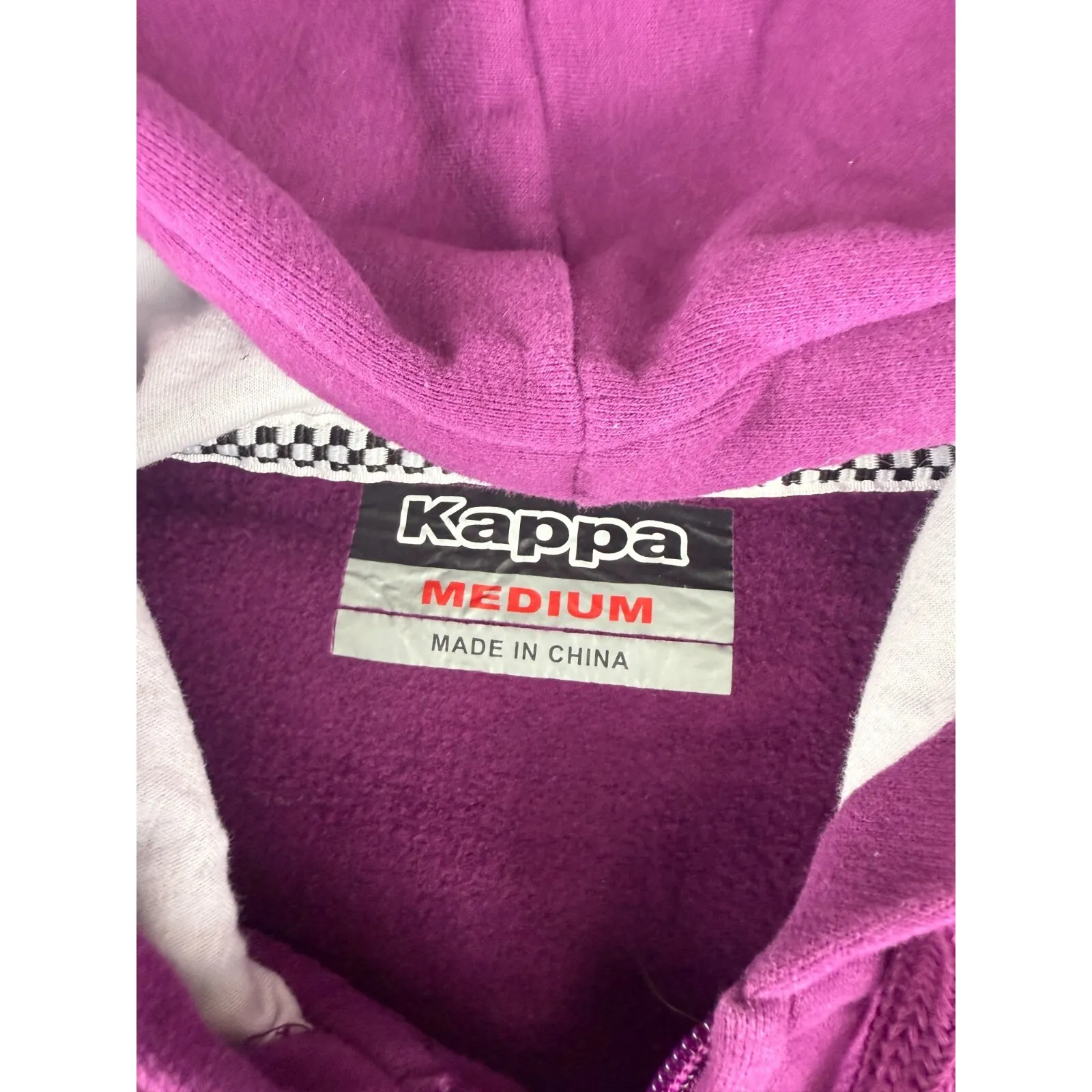 Kappa Ladies Size M Designed For Can Am Sport Zip-Up Sweatshirt Purple Hoodie‎ - Image 5